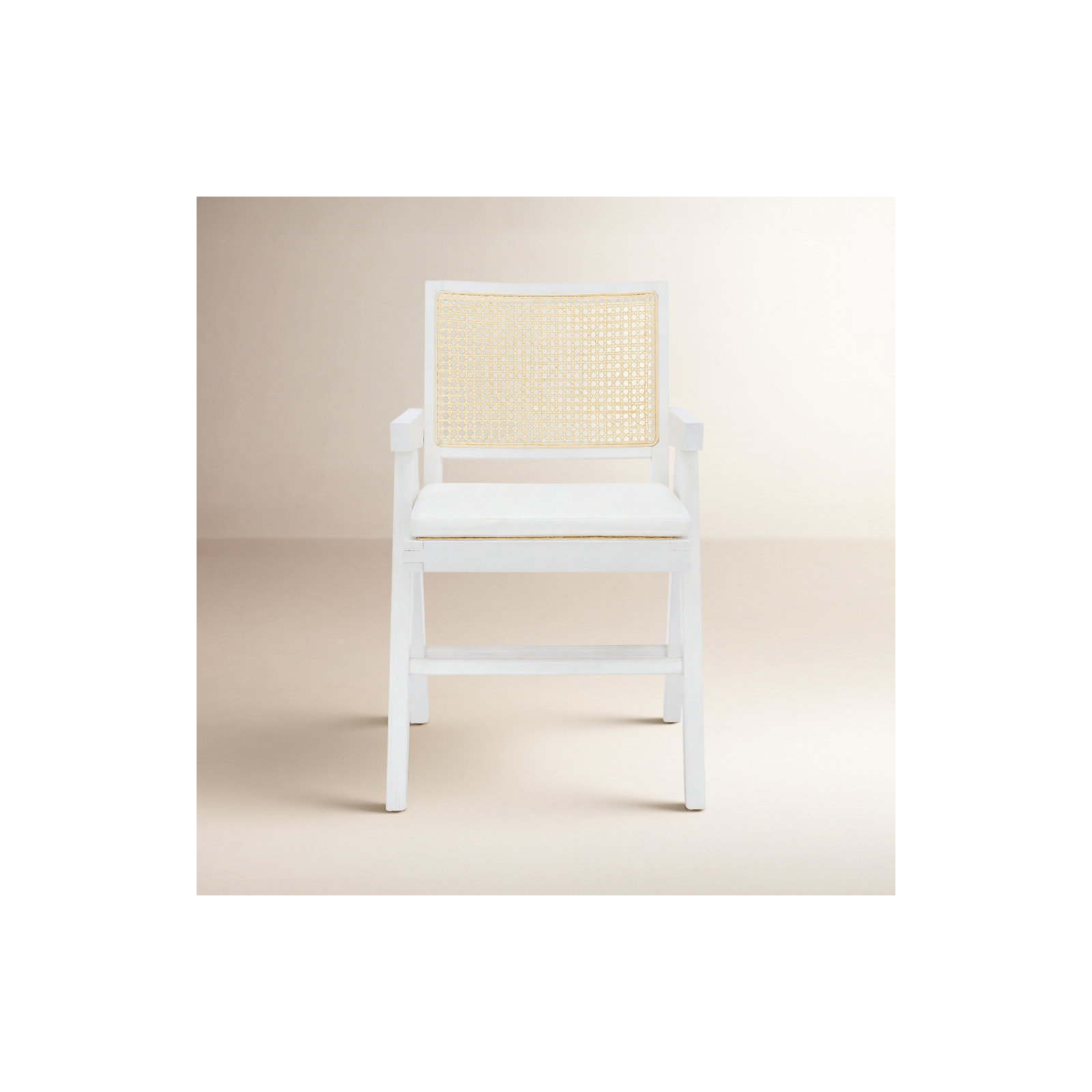 Josephina Rattan Armchair, White