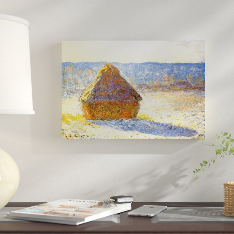 " Haystack in Winter 1891 " by Claude Monet Print