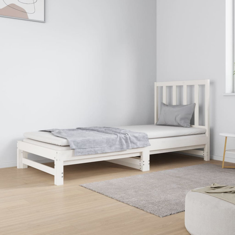 UK Single - DE 90 X 190 Cm Solid Wood Bed, White
