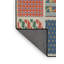 Tapis vert/bleu/rouge tissé à la machine-1979301773