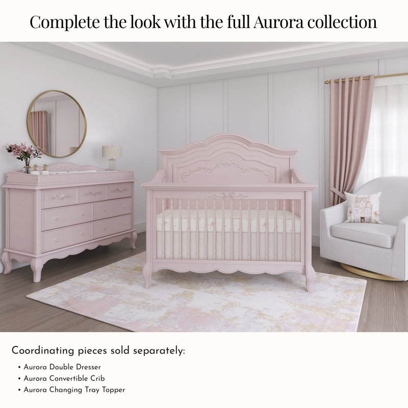 Changing Table Evolur Aurora Ivory Lace Dresser Aurora Crib In Convertible Crib Evolur Changing Table Evolur Aurora Ivory Lace Dresser Aurora Crib In Convertible Crib Evolur