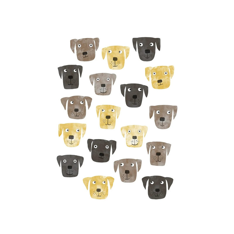 Lots Of Labrador Retriever Dogs By Nic Squirrell - Wrapped Canvas Painting by Nic Squirrell - Wrapped Canvas Painting