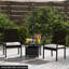 Square Outdoor with Umbrella Hole Side Table - 55 cm W 55 cm D