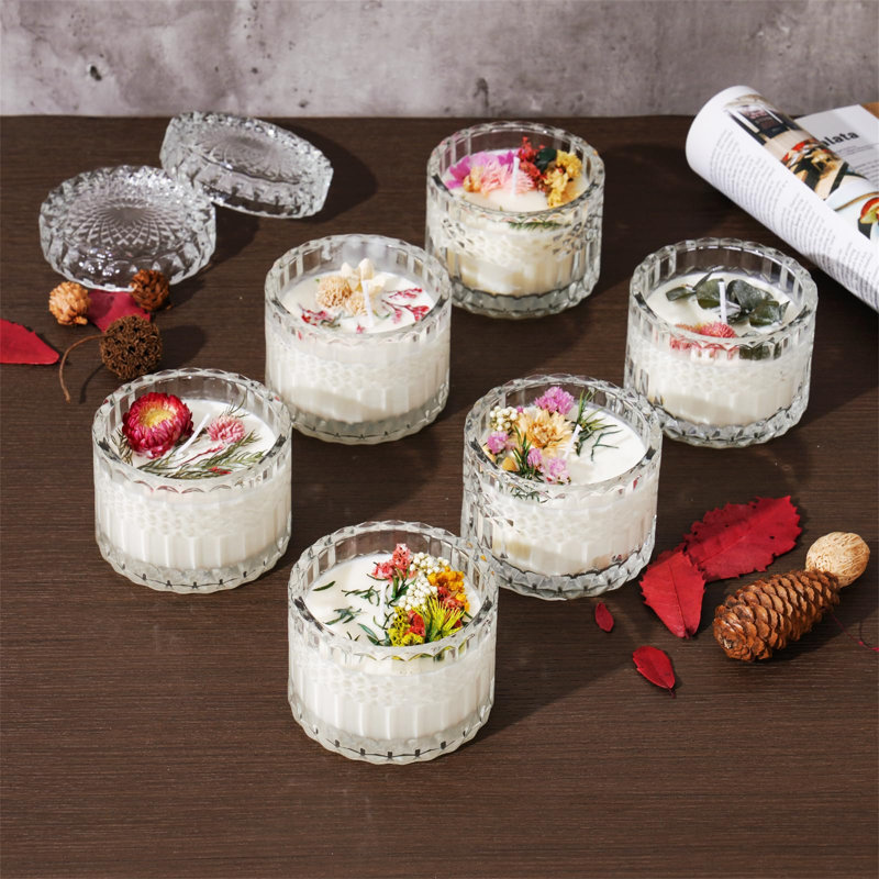 6 Piece Glass Tabletop Votive Holder Set
