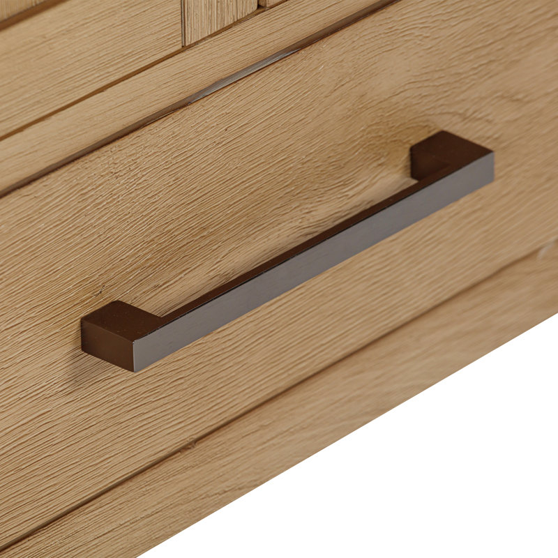 Souther 30'' Single Bathroom Vanity Base Only in Brushed Oak Finish