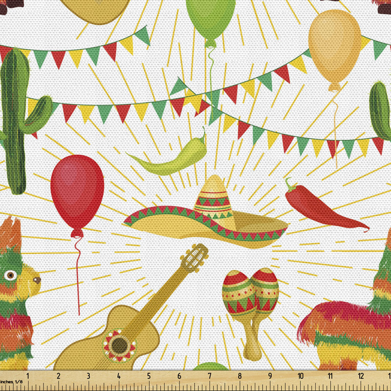 Tissu Ambesonne Cinco De Mayo, l 36 po x L 360 po