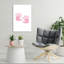 Little Pink Handprints Abstract Wall Art Print by Saskia Michele - Wrapped Canvas Print-1061979756