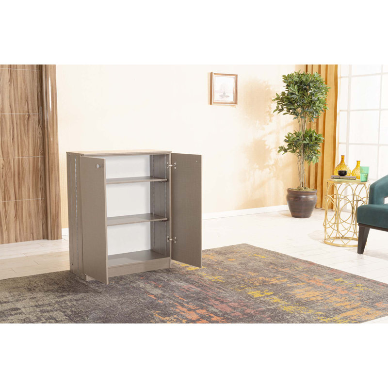 Origamy 3 Tier Shoe Storage, Brown/Beige