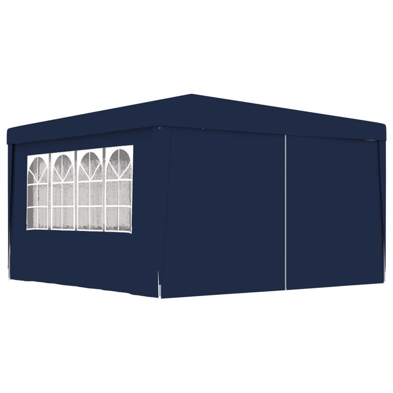 vidaXL Party Tent Blue Polyethylene, Steel Large Foldable Party Tent, Blue