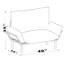 Causeuse kaki - futon compact pour les petits espaces de vie. Les pieds hauts permettent un nettoyage facile des planchers. Choix de couleurs. Assemblage simple avec guide inclus. Aucun outil supplémentaire requis. Fabrication en métal,
