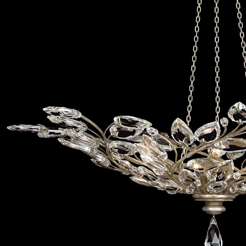 Crystal Laurel Pendant, 16"