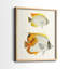Impression encadrée jaune et gris I-Premium - prêt à être accroché - aucun clou requis - aucun clou requis-314436453-314436449