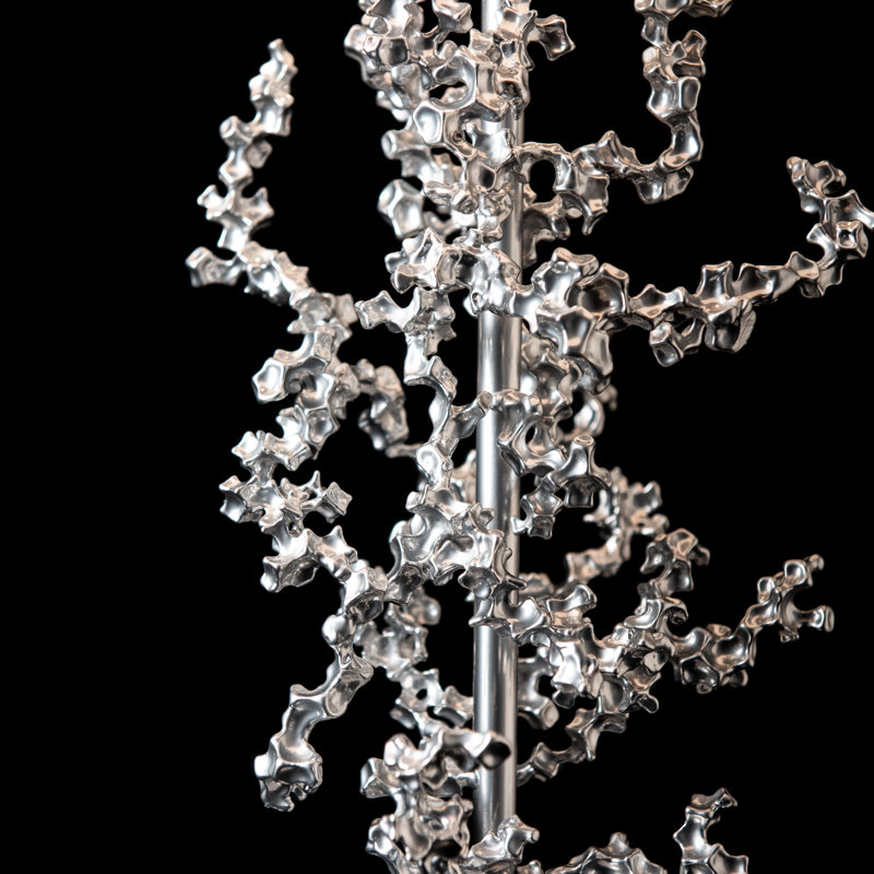Coral Table Lamp, Sterling, Sterling