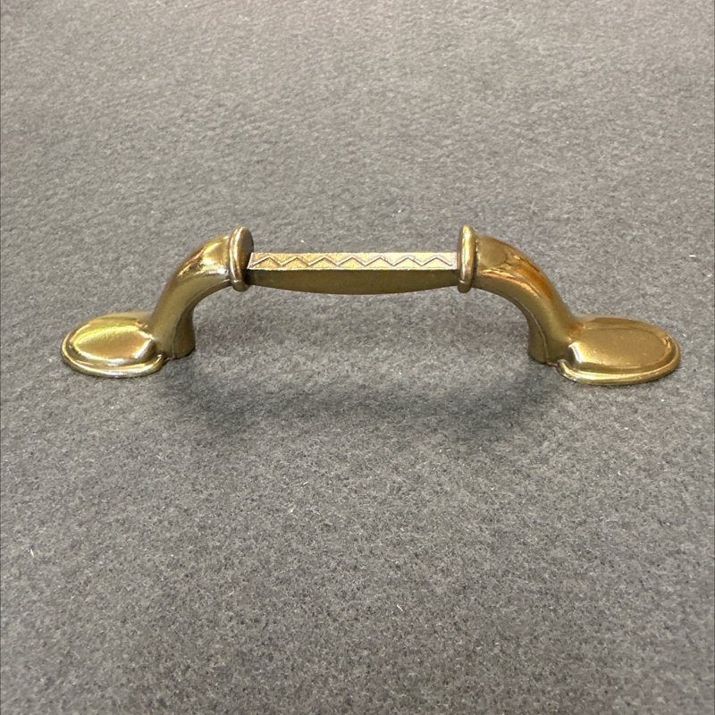 3" Spoon Foot Pull Without Insert Antique Brass