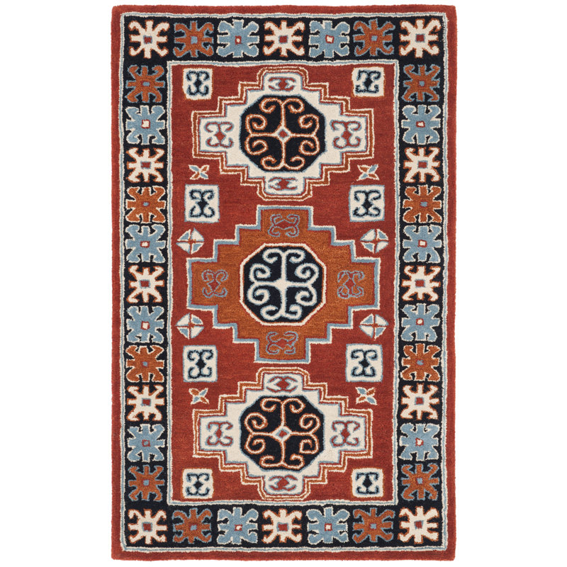 Wahcheechee Hand Tufted Wool Southwestern Rug, Rectangle 3' x 5'