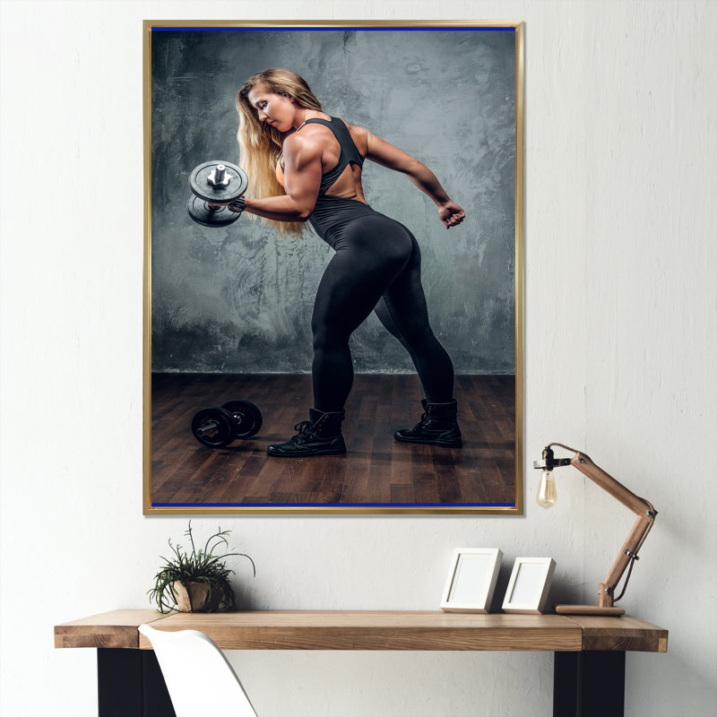 " Muscle Machine ", Gold Floater Framed, 40" H x 30" W x 1.5" D