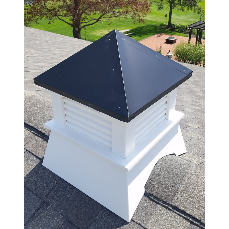 Spearman 20 po X 20 po X 26 po Coupole en vinyle composite avec toit en aluminium noir