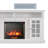 28" Electric Fireplace, 1500W Space Heater with Adjustable Timer