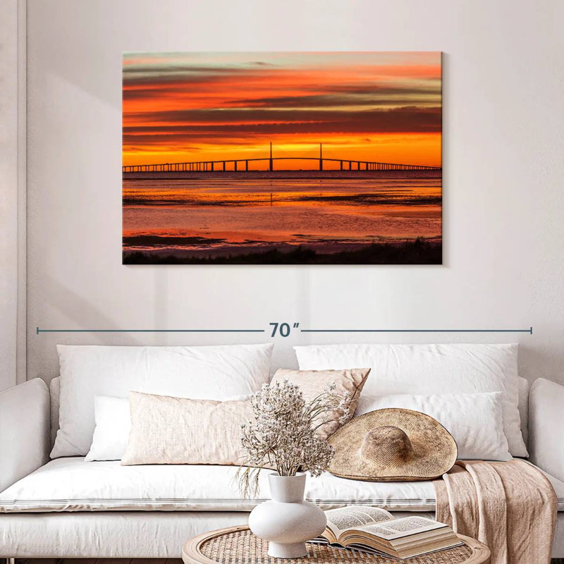 Lilie Sunshine Skyway Bridge Sunrise, H 30 po x l 45 po