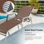 Ensemble de chaises longues inclinables 63,5 po Jesley