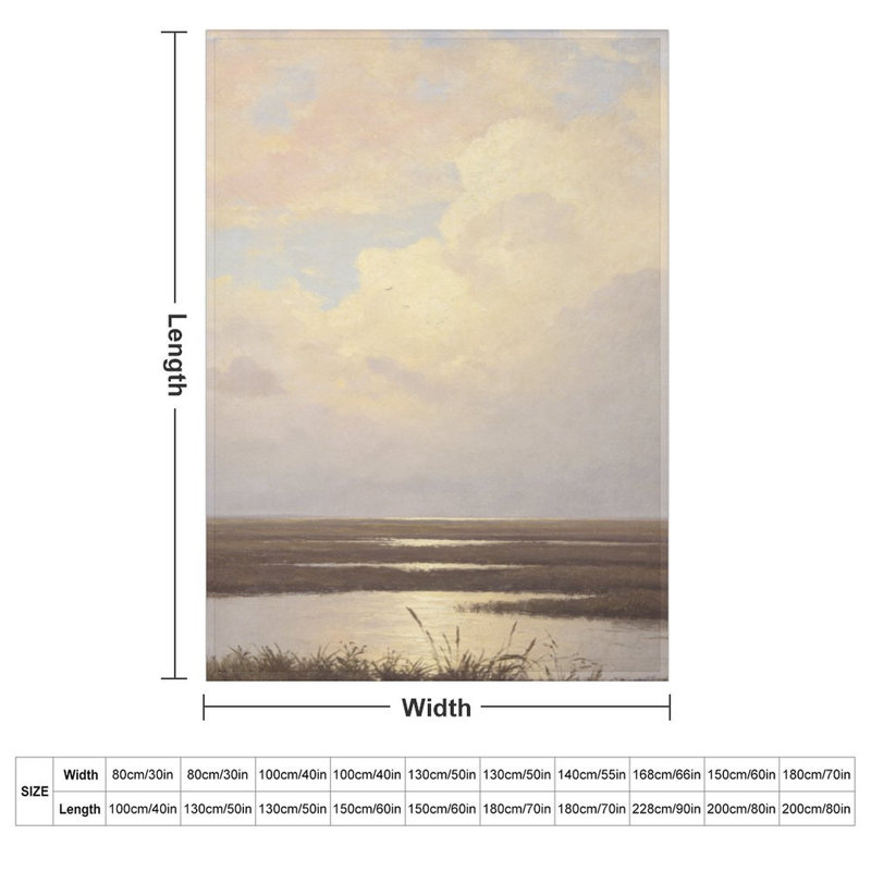 Jeté en flanelle Marshland Reflection Luxury, couverture douce et chaude pour le canapé-lit du salon, 60 x 80 po