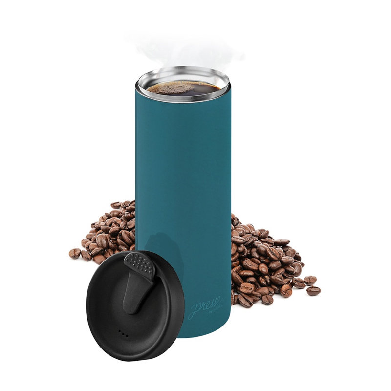 Stainless Steel Portable French Press Coffee Maker, 14 oz