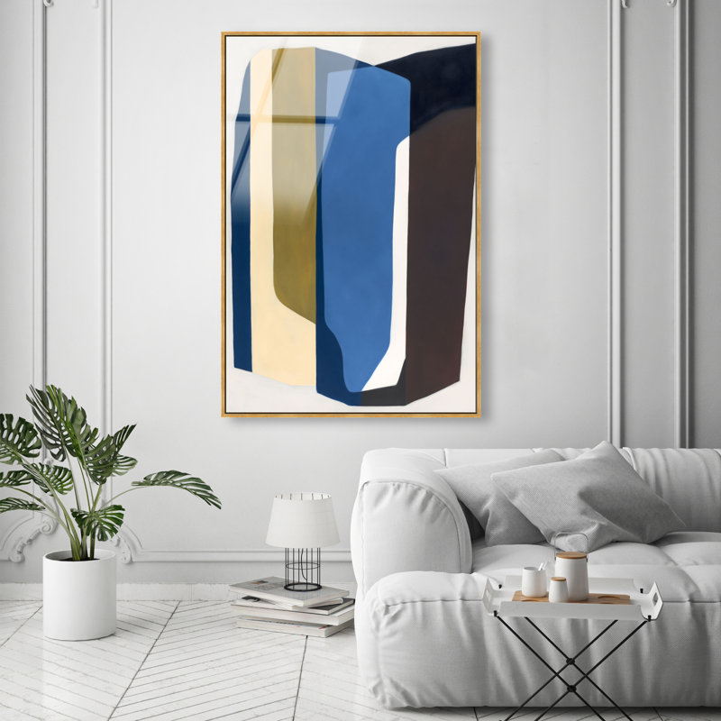 Urban Tectonics High-Gloss Frameless Acrylic Glass Wall Art Abstract Print by Oliver Gal, Ready to Hang, 10 x 15, 37"H x 55"W