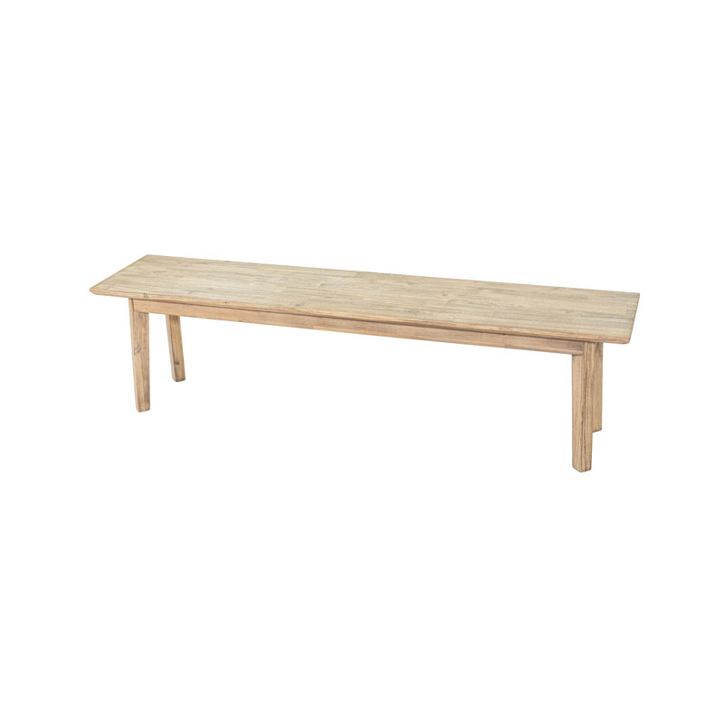 Claxton Solid Wood Bench, Brown