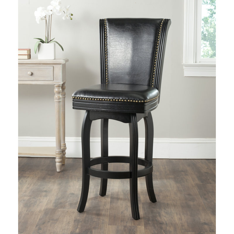 Tabouret tournant 29 "avec coussin Fionnbharr Massimo, Noir, noir, noir, noir, Noir