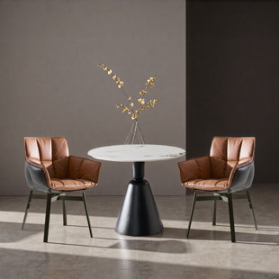 One table with two chairs reception set