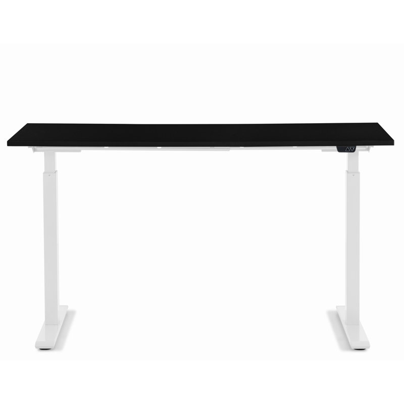 Desk Office Smart, Black, White, 120cm H x 140cm W x 70cm D