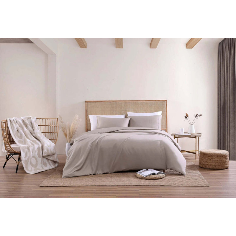 Natural Premium Duvet Cover, Taupe, King Duvet Cover