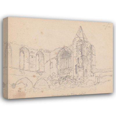"Dunfermline. the Ruined Refectory" by  James Moore - Gallery Wrap Canvas Wall Art