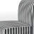 Black And White Striped Lines Harmony - Upholstered Modern Slipper Chair, Black Accent Chair