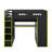 Full Size Wood Loft Bed With Desk,Wardrobe,Ample Storage Space,And RGB LED Light-668867130
