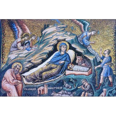 History Galore 24X36 Gallery Poster, Birth Of Jesus Christ Mosaic By ...