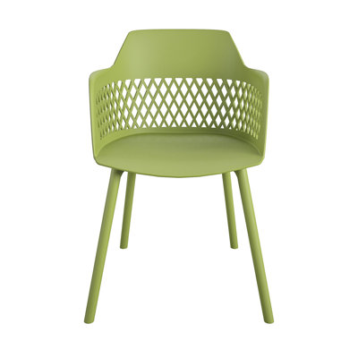 Shari Outdoor Patio Dining Side Chair with Cushion
