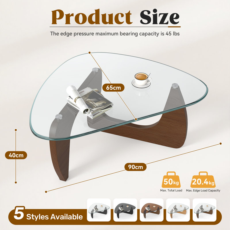 Glass Top, Brown, Clear