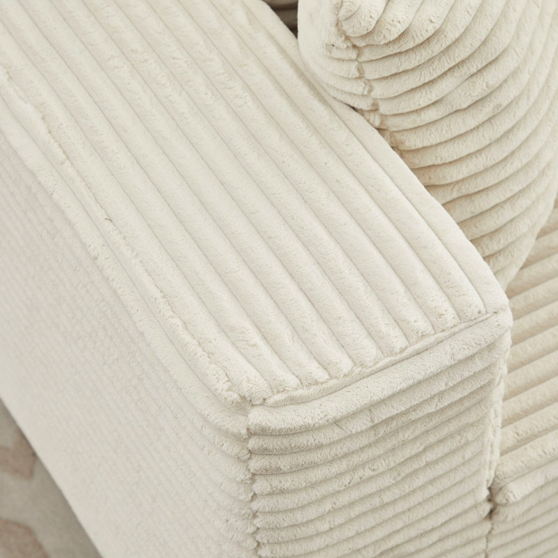 Canapé modulaire en L 106 po 106L3, Beige