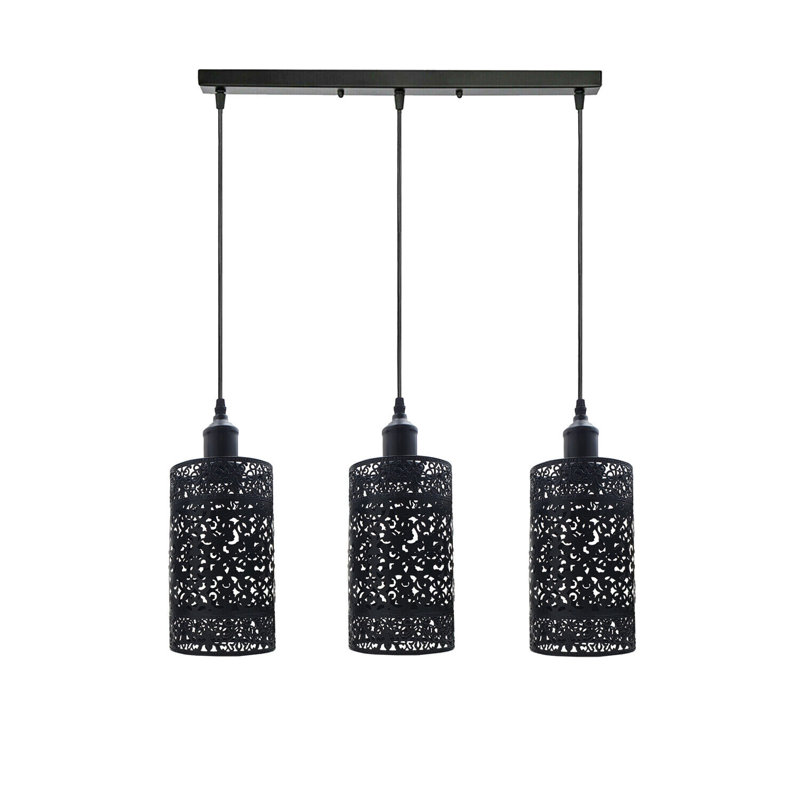Lulette 3 - Light Kitchen Island Pendant, Black