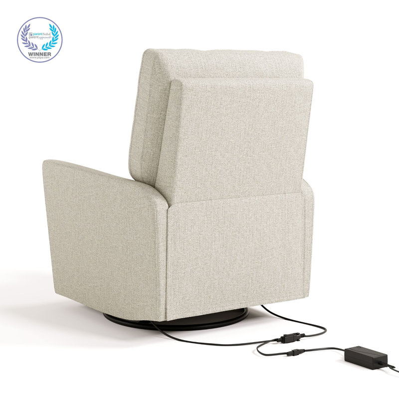 Santorini Deluxe Power Recliner Swivel Glider, Dune Basketweave