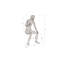 Crazy Wire Metal Garden Statue