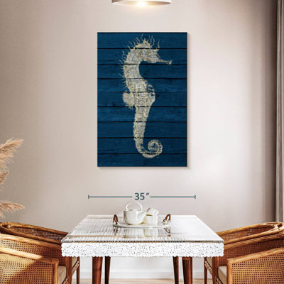Hippocampe antique Brampt sur bleu I