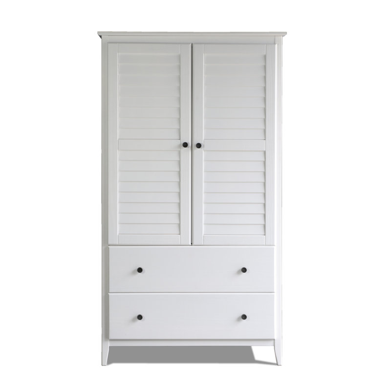 Armoire Greenport, Blanc brossé