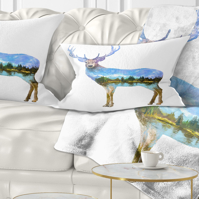 Coussin lombaire à double exposition pour cerf animal