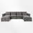 6 - Piece Upholstered Sectional-969666106