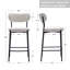 Mateiu 66cm Boucle Fabric Bar Stool-880490517