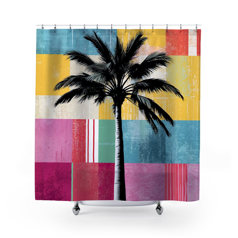 Rideau de douche Casey Palm Tree