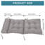 Coussin de chaise Adirondack imperméable avec attaches pour l'extérieur - Coussin de chaise berçante à dossier haut pour patio-719771890