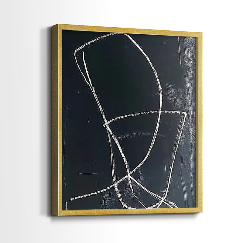 "ABSTRACT Series DC XXXVI" par J Paul, Doré, H 21 po x l 17 po